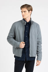 Bomber imbottito in twill di puro cotone azzurro - Azzurro | Giemme BrandsCorporate