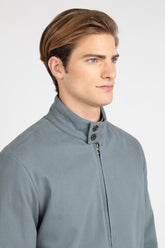 Bomber imbottito in twill di puro cotone azzurro - Azzurro | Giemme BrandsCorporate