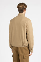 Bomber imbottito in twill di puro cotone beige - Beige | Giemme BrandsCorporate