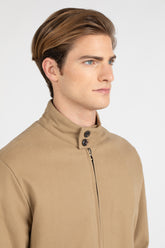Bomber imbottito in twill di puro cotone beige - Beige | Giemme BrandsCorporate