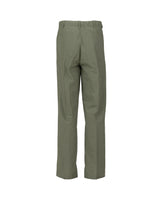 Pantaloni regular fit con coulisse in puro cotone verde scuro - Verde | Giemme BrandsCorporate
