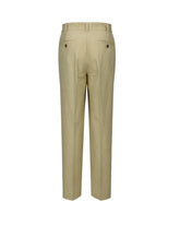 Wide-leg pants in pure beige cotton - Beige | Giemme BrandsCorporate