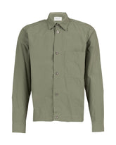 Over jacket con tasca rettangolare in puro cotone verde - Verde | Giemme BrandsCorporate