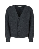 Comfort fit cardigan in grey wool and Alpaca wool - Grey | Giemme BrandsCorporate