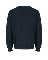 Maglione girocollo comfort fit in lana e lana d'alpaca blu - Blu | Giemme BrandsCorporate