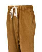 Regular fit trousers in ochre pure cotton corduroy - Hazelnut | Giemme BrandsCorporate