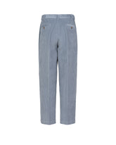 Pantaloni wide leg in velluto a coste di puro cotone grigio - Grigio | Giemme BrandsCorporate