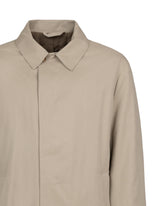 Over-Fit-Stepptrench aus Baumwolle und Polyester in Beige - Beige | Giemme BrandsCorporate