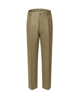 Pantaloni wide leg in lino e cotone marrone - Tintoria Mattei - New in | Giemme BrandsCorporate