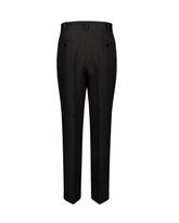 Wide-leg pants in pure black linen - Black | Giemme BrandsCorporate