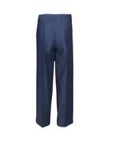 Overfit pants in pure cotton denim - Denim | Giemme BrandsCorporate