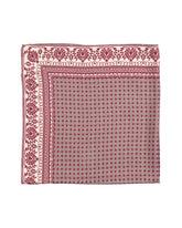 Bandana in pure silk twill with an exclusive green geometric print - Green | Giemme BrandsCorporate