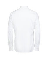 Camicia regular fit con collo francese in jersey di puro di cotone bianco - Dress shirt | Giemme BrandsCorporate