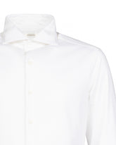 Camicia regular fit con collo francese in jersey di puro di cotone bianco - Bianco | Giemme BrandsCorporate