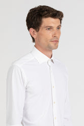 White high performance Skinlike fabric shirt with french collar - White | Giemme BrandsCorporate