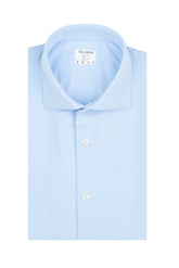 Camicia con collo francese in tessuto high performance Skinlike in twill azzurro - Skinlike | Giemme BrandsCorporate