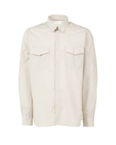 Camicia regular fit con collo italiano in puro cotone color corda - Tintoria Mattei | Giemme BrandsCorporate