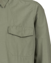 Regular fit shirt with Italian collar in pure green cotton - Green | Giemme BrandsCorporate
