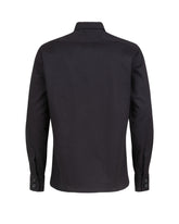 Camicia regular fit con collo italiano in twill di cotone elasticizzato blu - Blu | Giemme BrandsCorporate