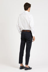 White Wash and Wear twill cotton shirt with french collar - White | Giemme BrandsCorporate