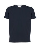 T-shirt regular fit in cotone elasticizzato blu - Tintoria Mattei | Giemme BrandsCorporate