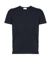 T-shirt regular fit in cotone piquet elasticizzato blu - Collezione UOMO | Giemme BrandsCorporate