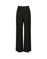 Pantaloni regular fit a palazzo in viscosa elasticizzata nera - Cattina | Giemme BrandsCorporate