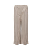 Pantaloni regular fit a gamba dritta in cotone elasticizzato beige - Collezione DONNA | Giemme BrandsCorporate