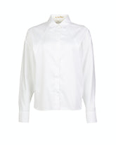 Boxy-Fit Hemd mit Fledermausärmeln aus reinem weißen Baumwollstoff - Damen Last Chance | Giemme BrandsCorporate