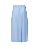 Gonna midi regular fit in popeline di puro cotone azzurro - Le Sarte Pettegole - New in | Giemme BrandsCorporate