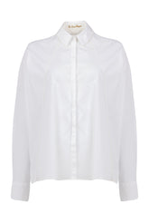 Camicia sartoriale con inserti in macramè in puro cotone bianco - Donna | Giemme BrandsCorporate