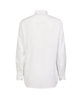 Camicia regular fit con collo francese in puro cotone Panama bianco - Caliban donna - New in | Giemme BrandsCorporate
