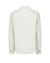 Boxy fit shirt in pure white cotton corduroy - White | Giemme BrandsCorporate