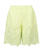 Shorts regular fit aus grünem elastischem Sangallo-Baumwollstoff. - Complete the Look | Giemme BrandsCorporate