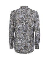 Camicia over fit in tessuto high performance Skinlike con esclusiva fantasia marrone - Nocciola | Giemme BrandsCorporate