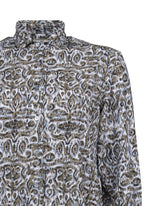 Camicia over fit in tessuto high performance Skinlike con esclusiva fantasia marrone - Nocciola | Giemme BrandsCorporate