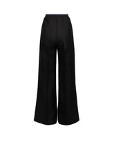 Palazzo pants in black pure silk twill - Woman collection | Giemme BrandsCorporate