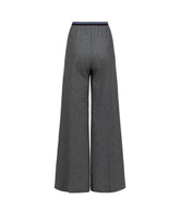Wide-leg pants in grey wool - Grey | Giemme BrandsCorporate