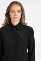 Camicia in seta stretch nera - Nero | Giemme BrandsCorporate