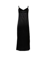 Regular-Fit Kleid aus schwarzer elastischer Seide - Caliban Damen Sale | Giemme BrandsCorporate