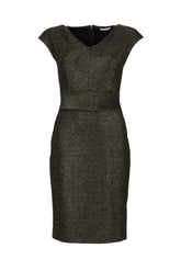 Abito a tubino in jersey stretch nero con glitter - Abiti | Giemme BrandsCorporate