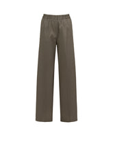 Regular fit pants in green stretch cotton - Caliban | Giemme BrandsCorporate