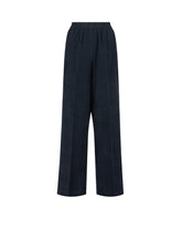 Pantaloni regular fit in puro cotone blu - Caliban donna | Giemme BrandsCorporate