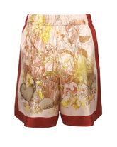 Regular-Fit-Shorts aus reiner Seide mit exklusivem Print in Bordeauxtönen - Bordeaux | Giemme BrandsCorporate