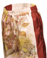 Regular-Fit-Shorts aus reiner Seide mit exklusivem Print in Bordeauxtönen - Bordeaux | Giemme BrandsCorporate