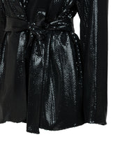 Giacca regular fit in paillettes tono su tono verdi - Verde | Giemme BrandsCorporate