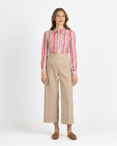 Slim-Fit Hemd aus High-Performance Skinlike Stoff mit exklusivem Muster in Rosatönen - Damen Last Chance | Giemme BrandsCorporate