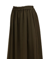 Gonna midi regular fit in viscosa elasticizzata verde - Verde | Giemme BrandsCorporate