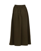 Gonna midi regular fit in viscosa elasticizzata verde - Verde | Giemme BrandsCorporate