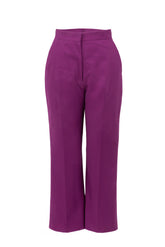 Fuchsia stretch cotton twill bootcut trousers - New In Le Sarte Pettegole | Giemme BrandsCorporate